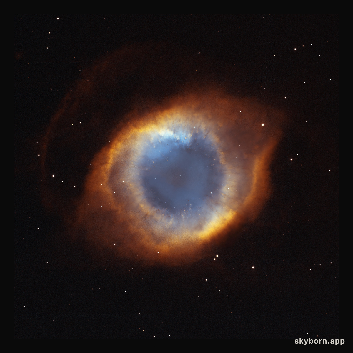 Iridescent Glory of Nearby Helix Nebula