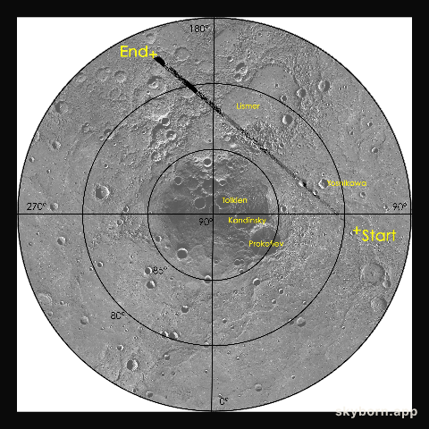 A View of MESSENGER Flight Path