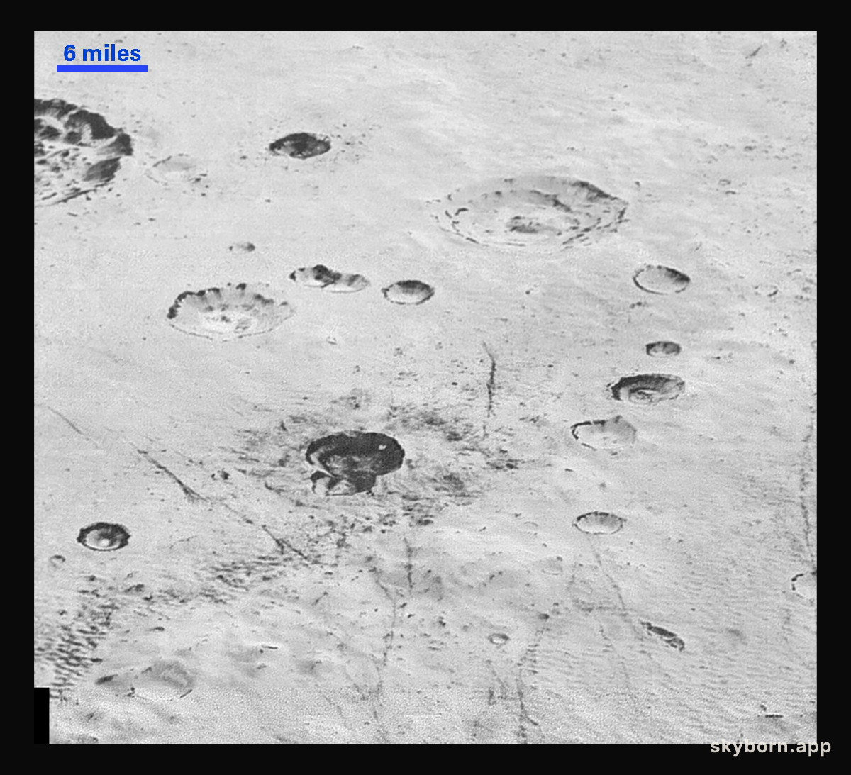 Layered Craters and Icy Plains