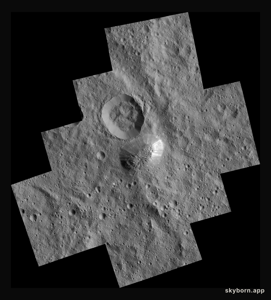 Ahuna Mons Seen from LAMO