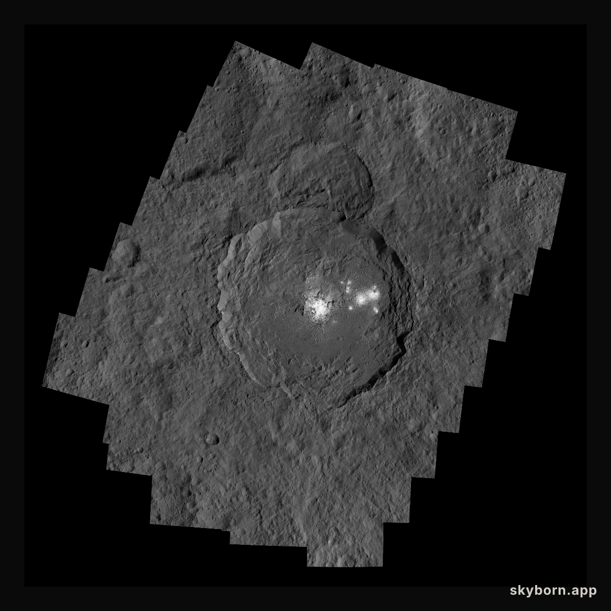 Occator Crater and Ceres Brightest Spots