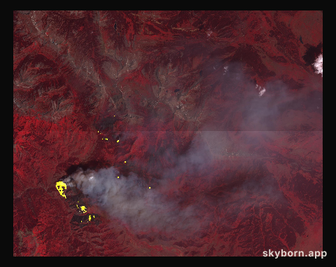 Wyoming Wildfire Spotted by NASA Spacecraft