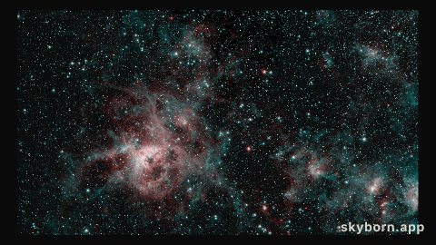 Tarantula Nebula Spitzer 2-Color Image