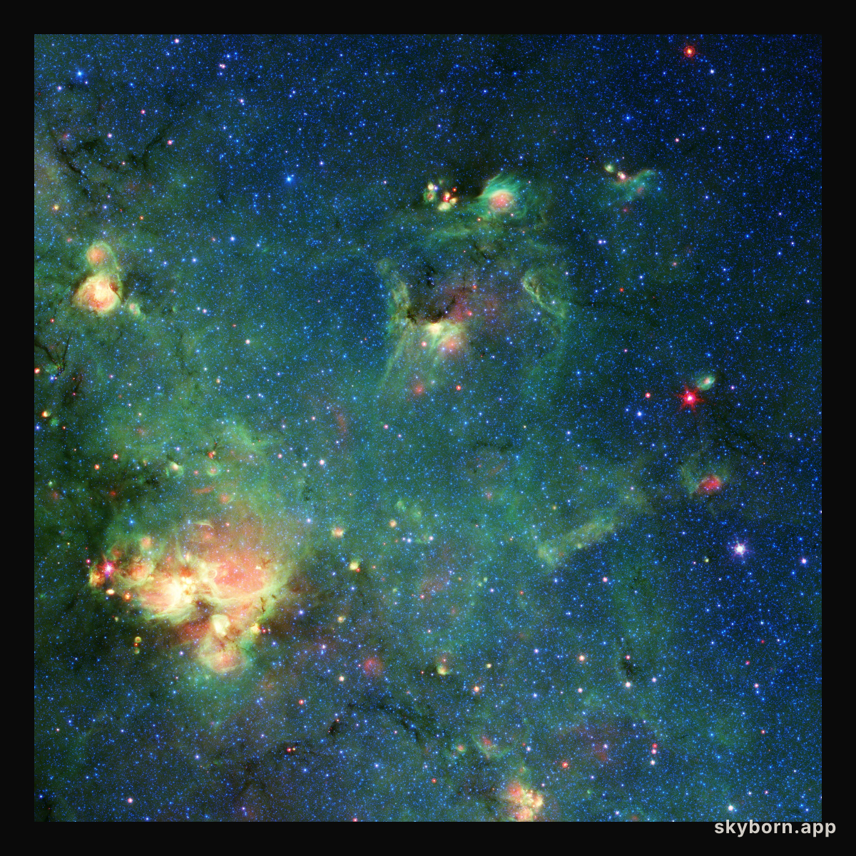 Godzilla Nebula Imaged by Spitzer
