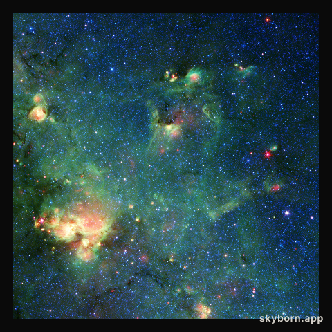 Godzilla Nebula Imaged by Spitzer