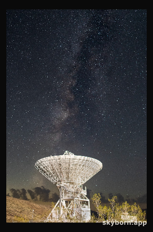 Goldstone’s DSS-15 Antenna and the Milky Way