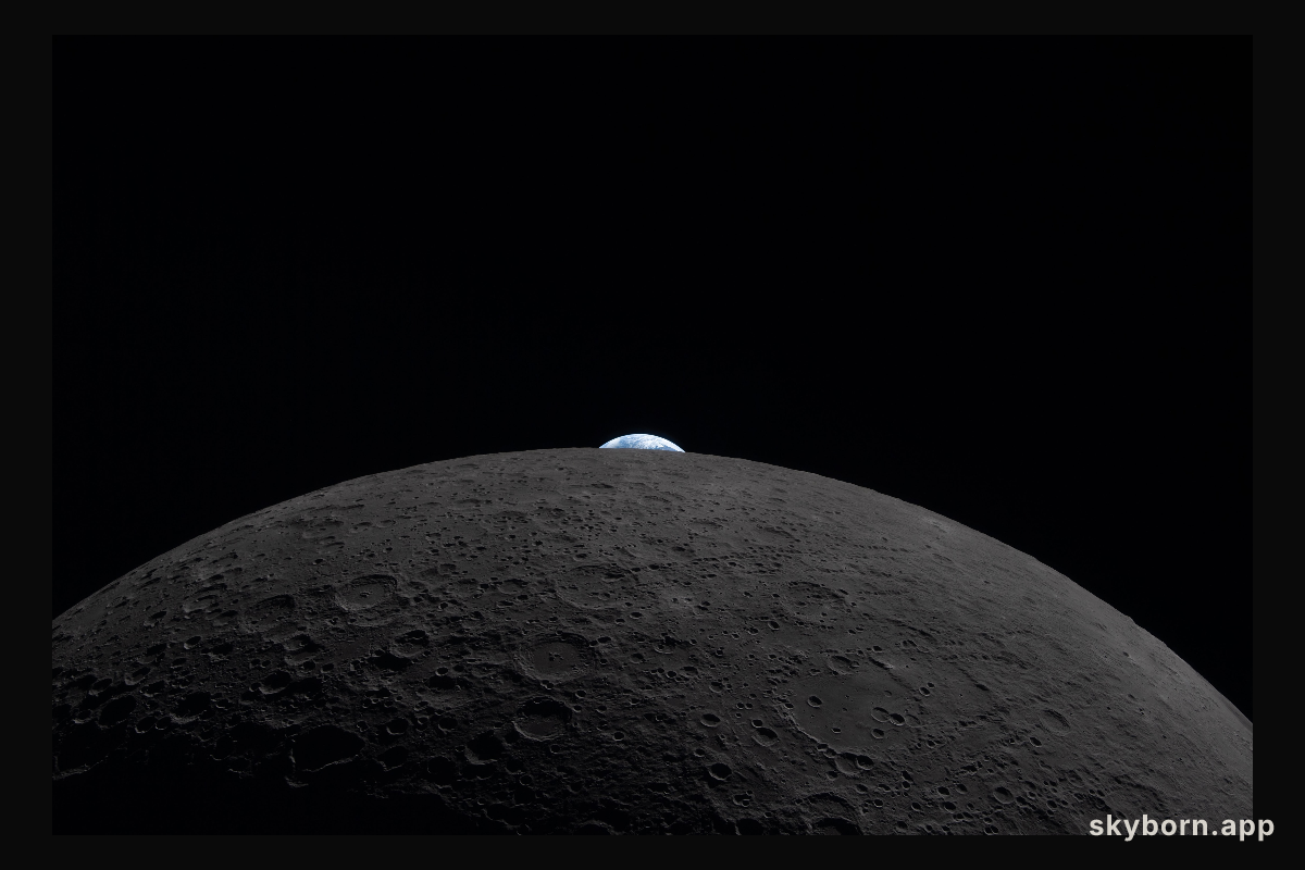 Taking a Peek at Earth from the Far Side of the Moon