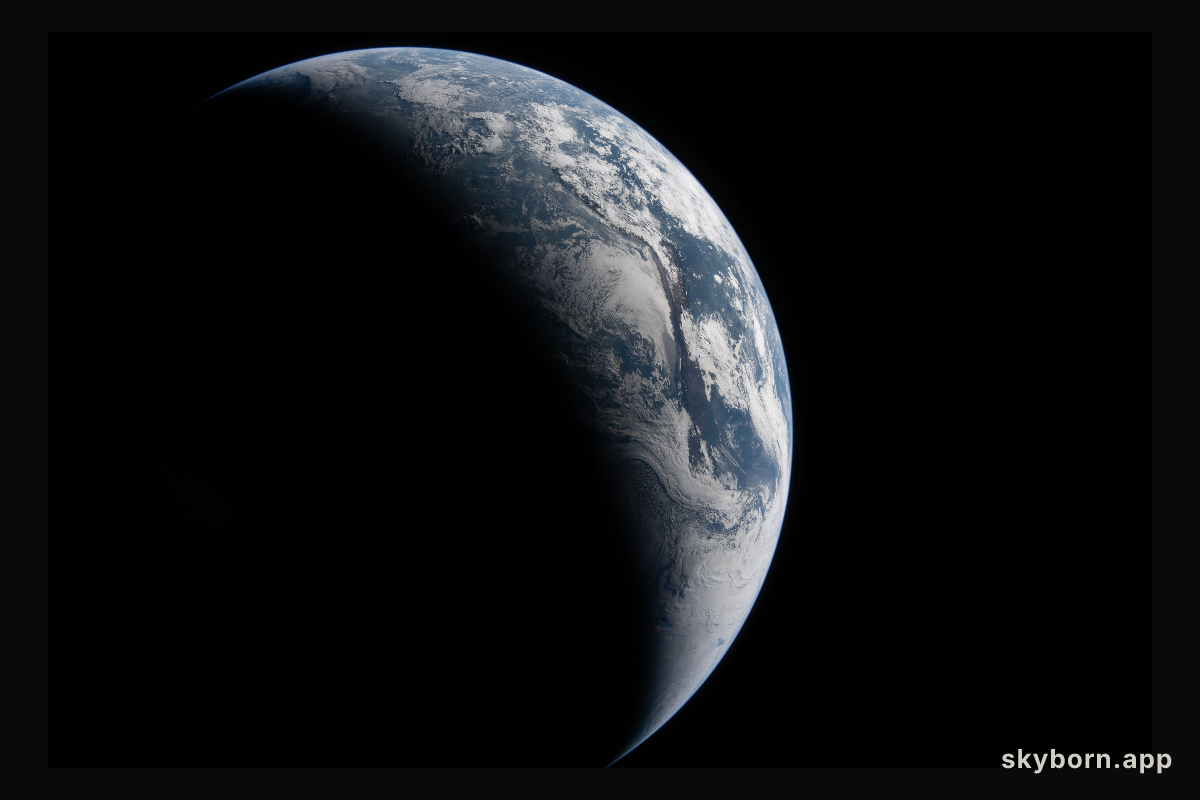 Earth Between Light and Shadow -- art002e023314