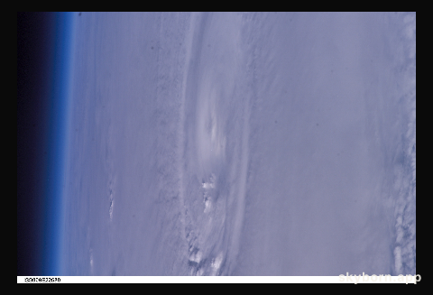 The eye of Ivan was photographed as the category 4 hurricane churned in the Gulf of Mexico late Tuesday (23:05:13 GMT