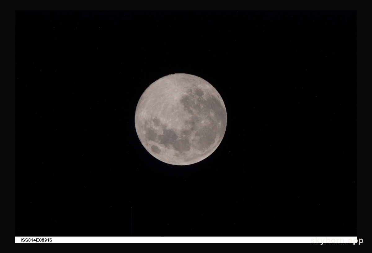 Full Moon as seen from ISS