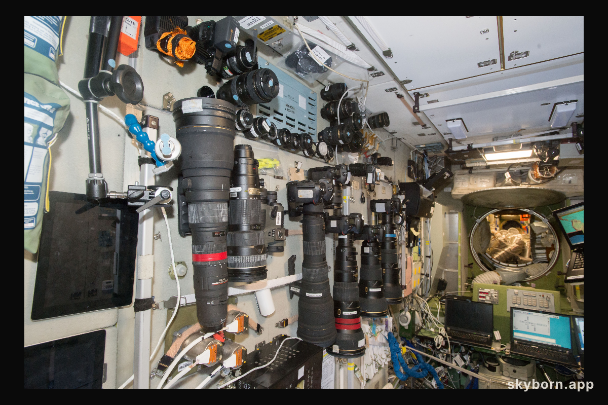 Stowed Cameras and Lenses