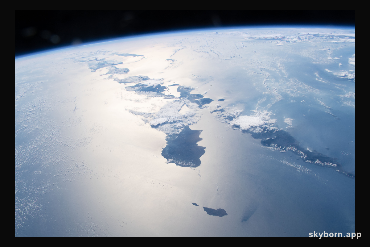 Just a few of the thousands of volcanic islands that make up the nation of Indonesia are pictured as the International
