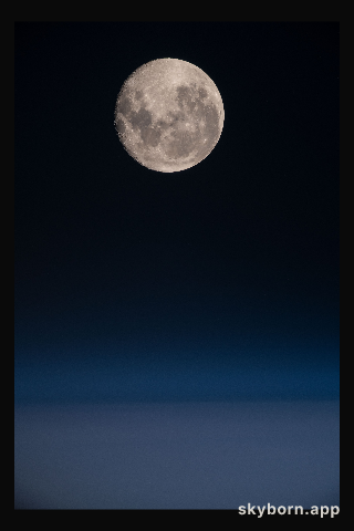 A full Moon is pictured from the International Space Station as the orbiting complex flew 270 miles above the South