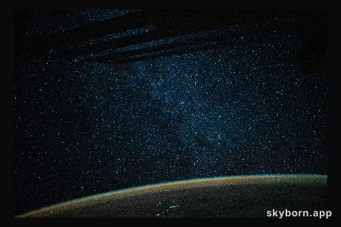 The Milky Way lights up an orbital night pass as the International Space Station orbited 257 miles above the Coral Sea