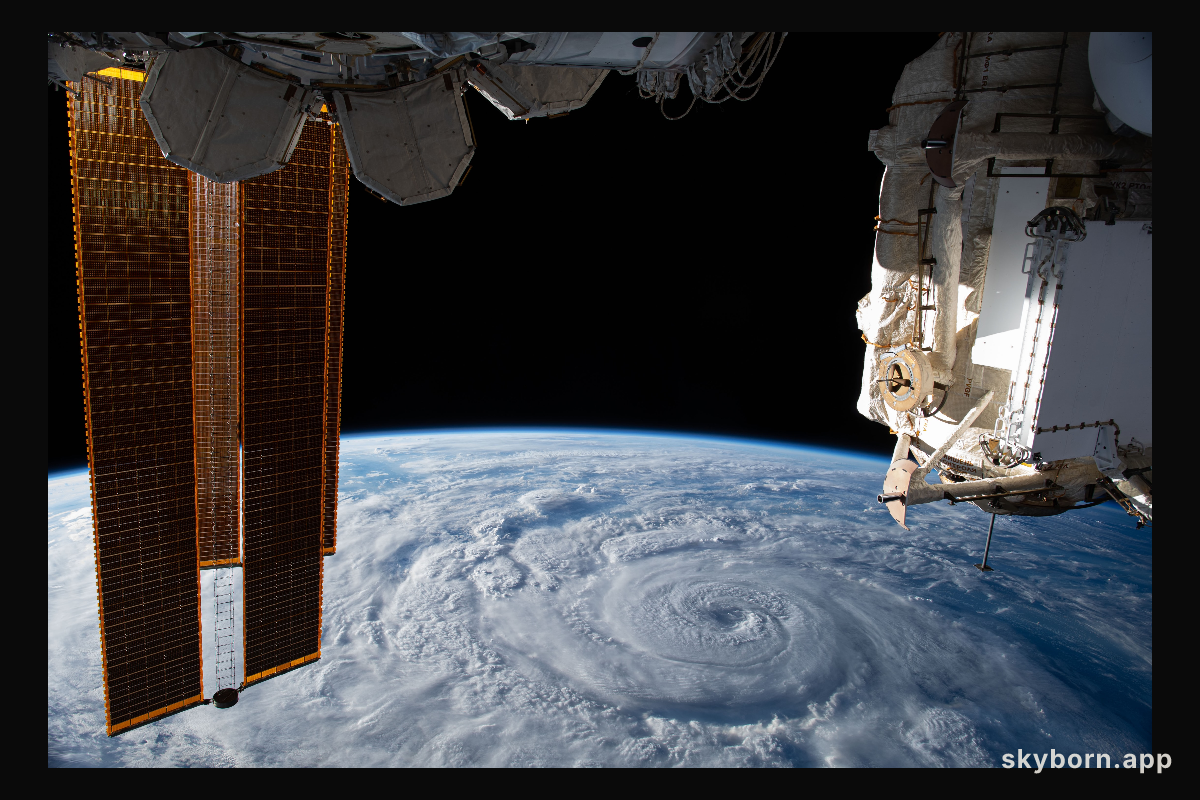 Hurricane Genevieve off the Pacific coast of Mexico
