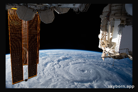 Hurricane Genevieve off the Pacific coast of Mexico