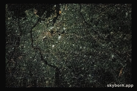 The night lights of Tokyo, Japan, are pictured from the International Space Station as it orbited 261 miles