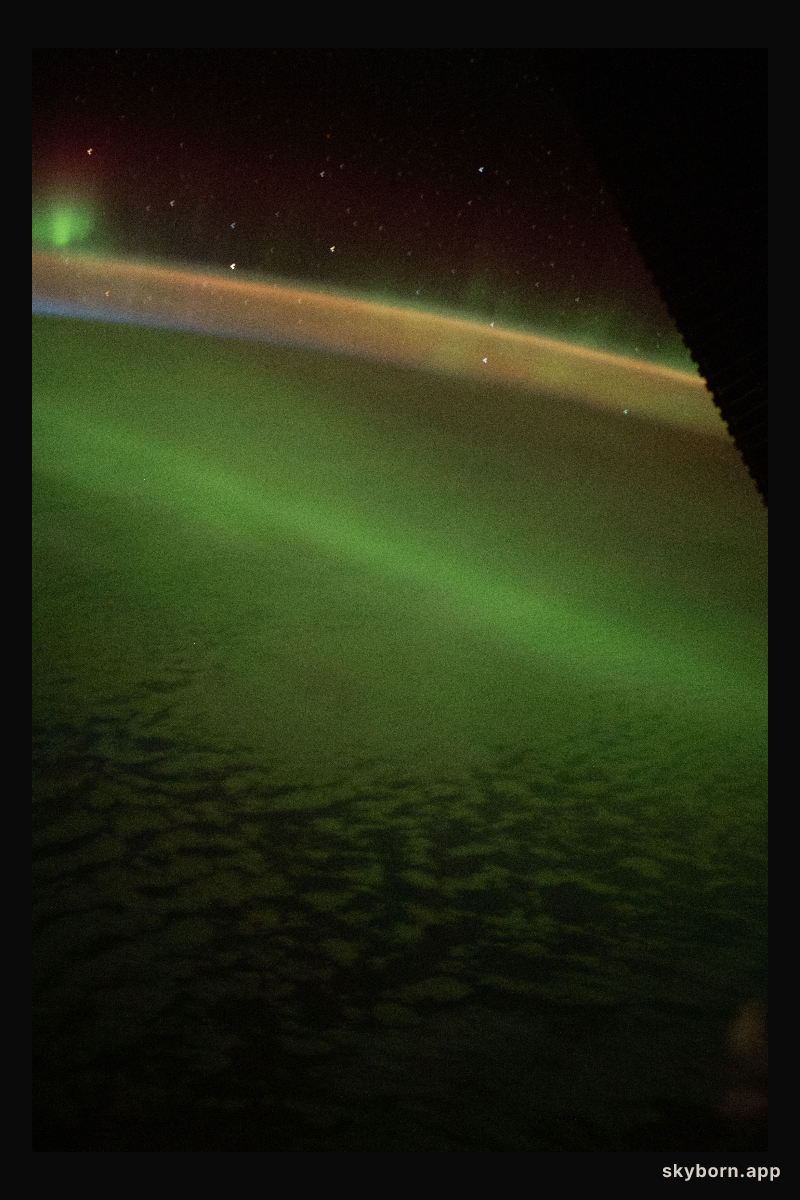 View of aurora taken during Expedition 65 increment