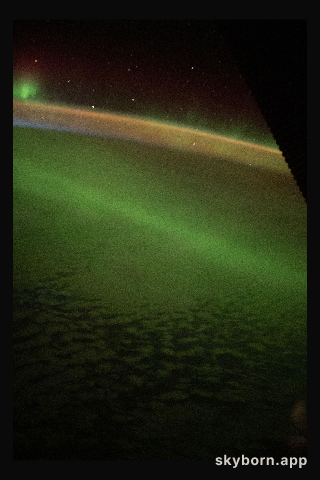 View of aurora taken during Expedition 65 increment