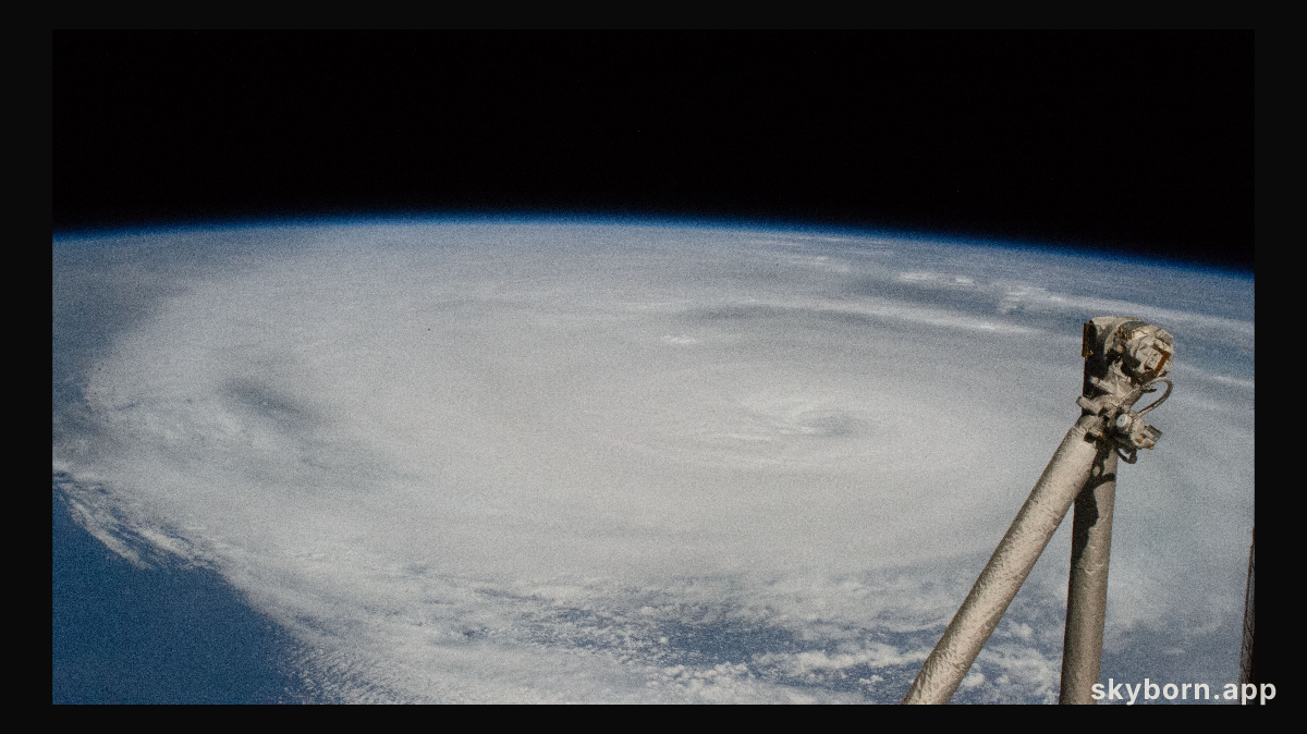 Hurricane Ian is pictured approaching the west coast of Florida as a category 4 storm