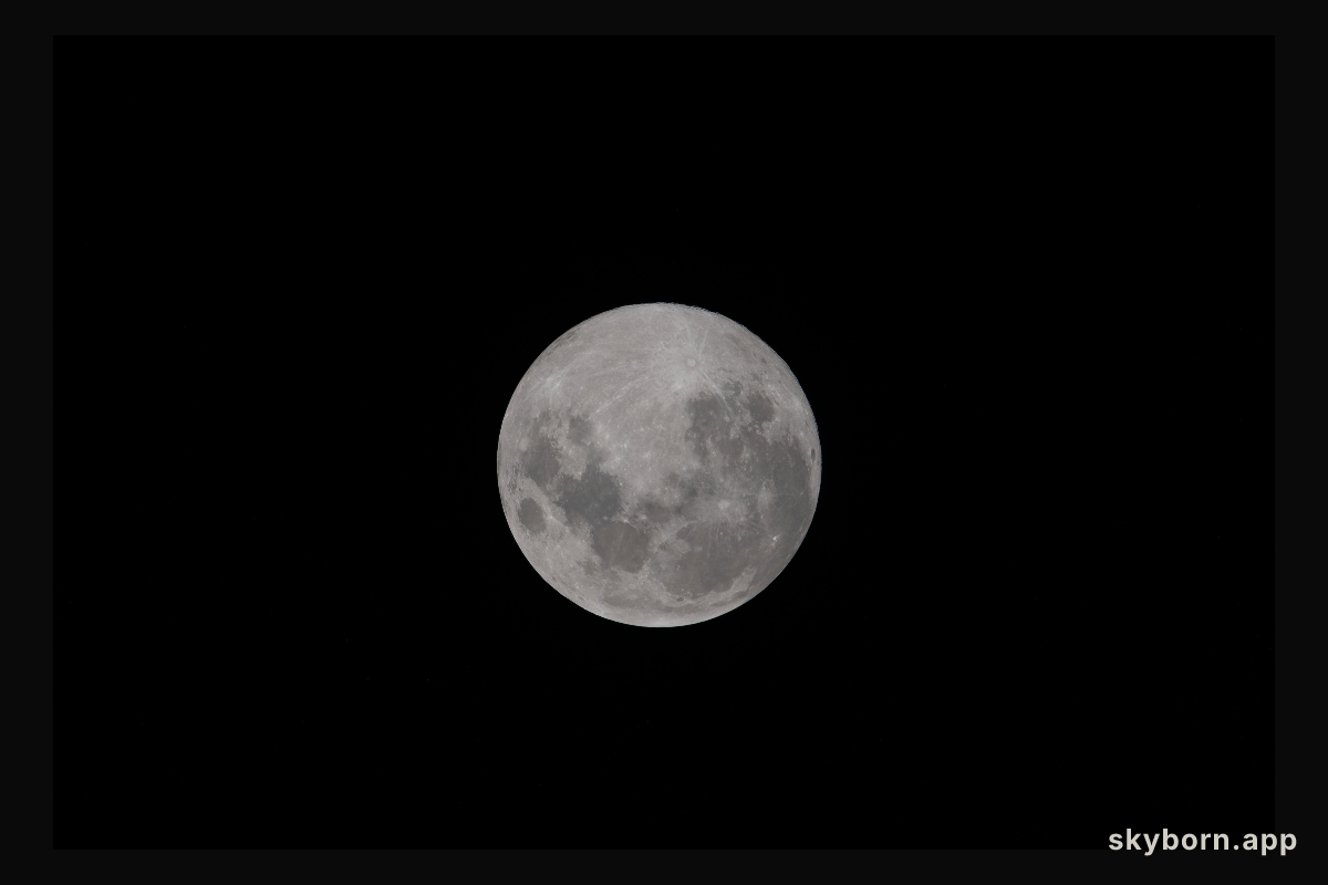 The Moon is pictured the day before its Full Moon phase from the International Space Station as it orbited 269 miles