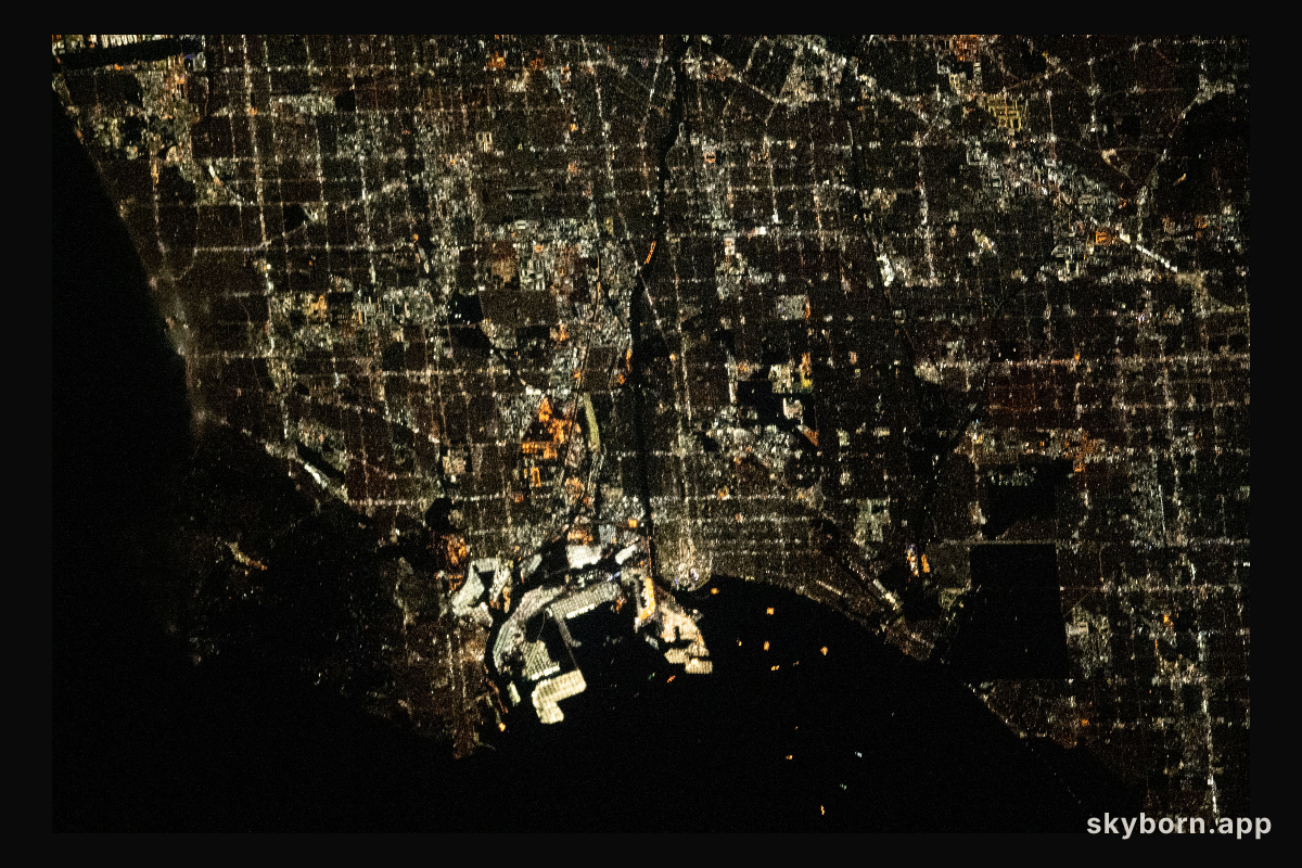 The city lights of Los Angeles, California, and its surrounding suburbs, are pictured from the International Space