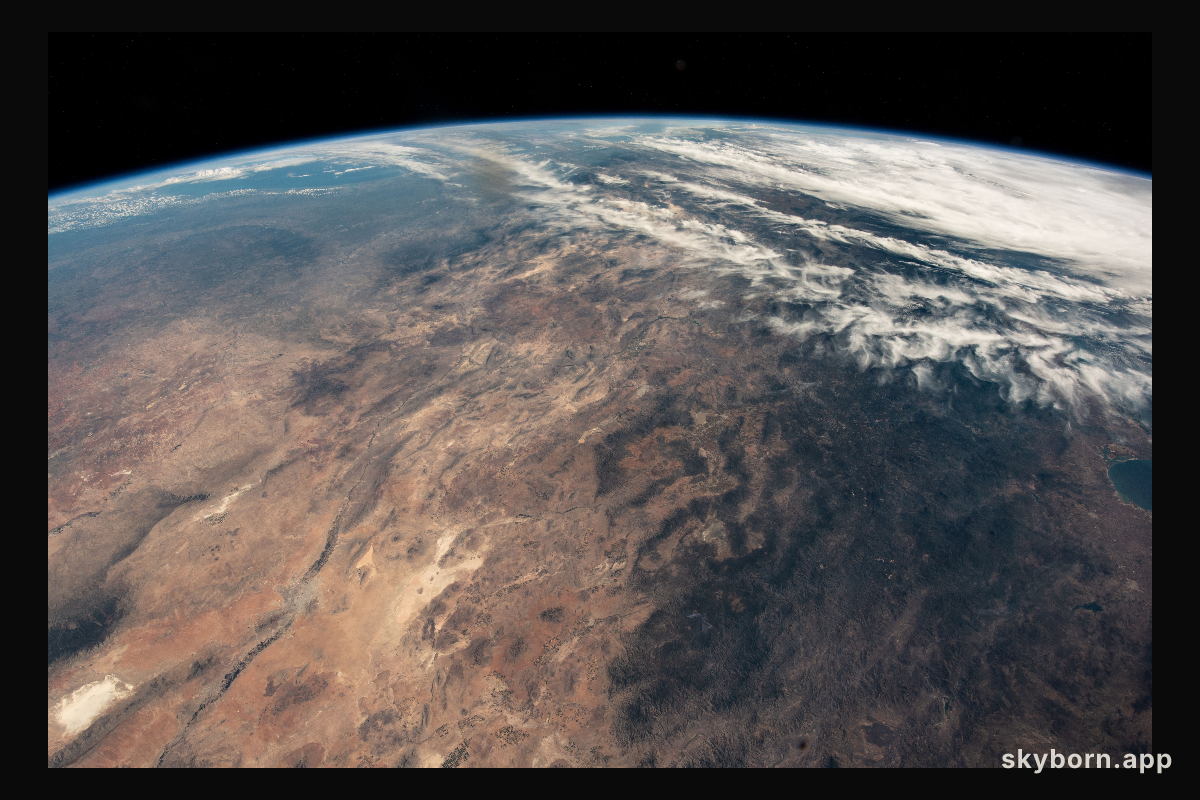 The southern portion of the Sonoran Desert in Mexico is pictured from the International Space Station as it orbited 257