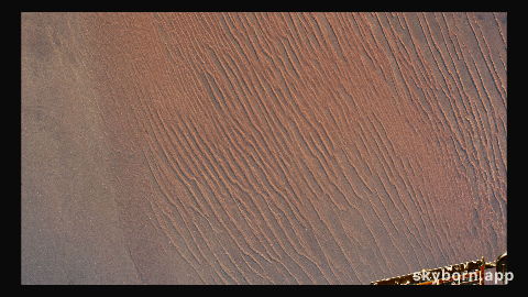 Sand dunes in the Sahara Desert are pictured in the African nation of Algeria as the International Space Station
