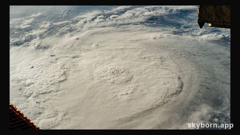 Hurricane Beryl is pictured as a Category 1 storm above the Yucatan Peninsula from the International Space Station