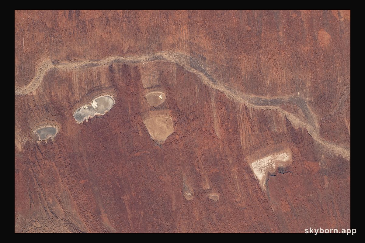 A portion of the Kalahari Desert, a semi-arid and sandy savanna, in South Africa's Northern Cape province is pictured