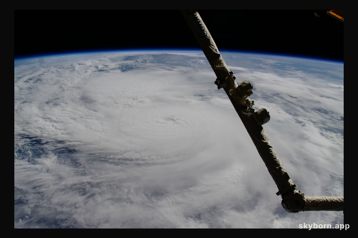 Hurricane Milton is pictured in the Gulf of Mexico