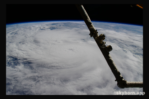 Hurricane Milton is pictured in the Gulf of Mexico