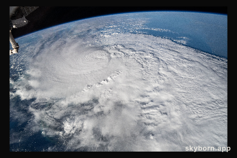 Hurricane Milton is pictured as a category 4 storm in the Gulf of Mexico