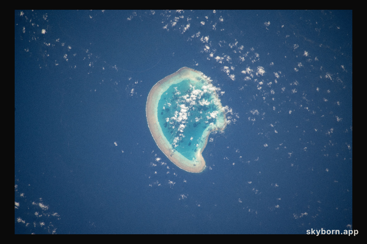 The French atoll of Bassas da India in the Mozambique Channel