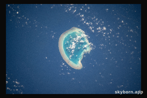 The French atoll of Bassas da India in the Mozambique Channel