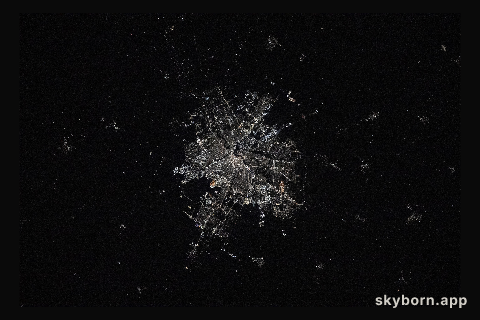 The city lights of Winnipeg in Manitoba, Canada