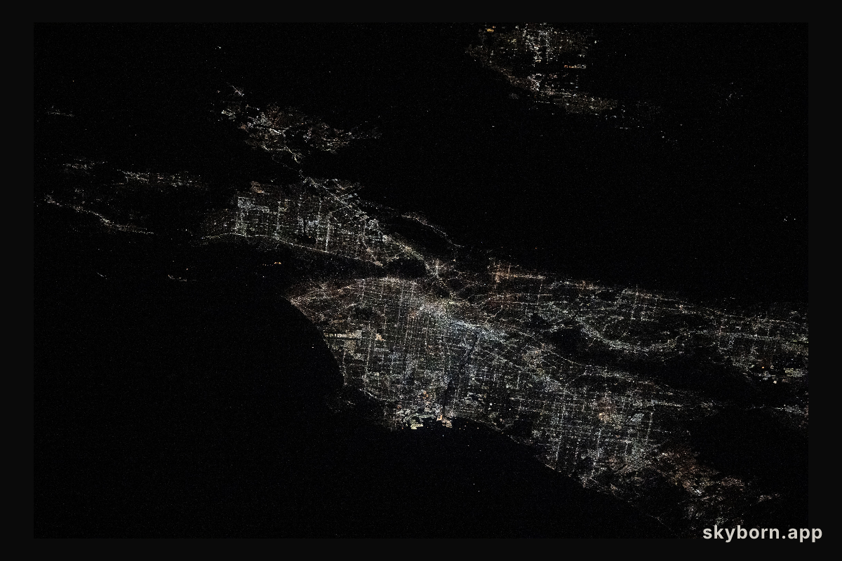 Los Angeles at Night During Wildfires