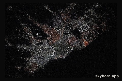 The city lights of Buenos Aires, Argentina