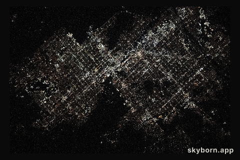 The city lights of Phoenix, Arizona