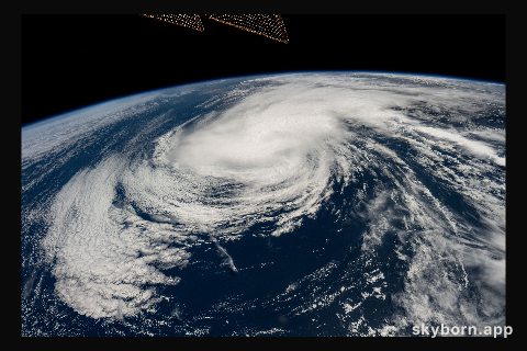 Tropical storm Alvin is pictured in the Pacific Ocean