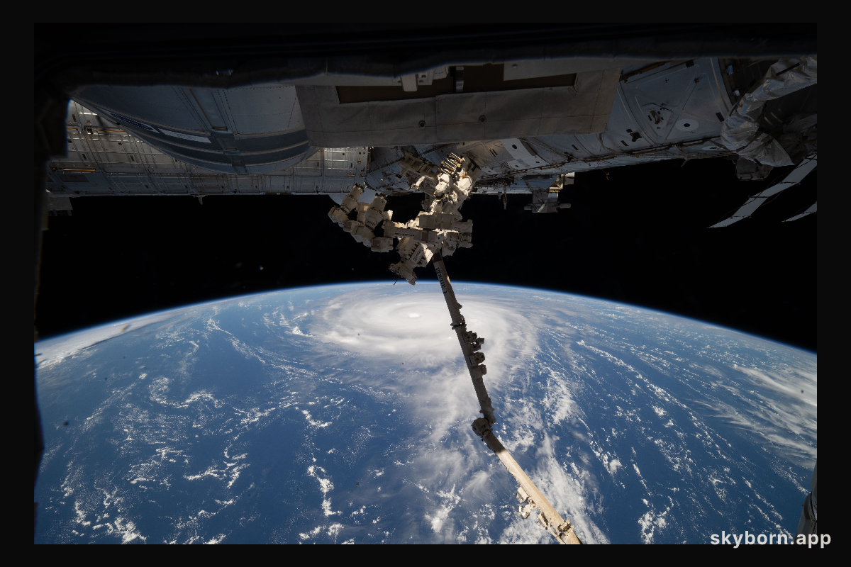 Typhoon Neoguri is pictured in the Pacific Ocean