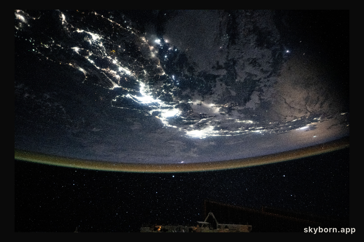 City lights from Tokyo to Osaka and Hiroshima