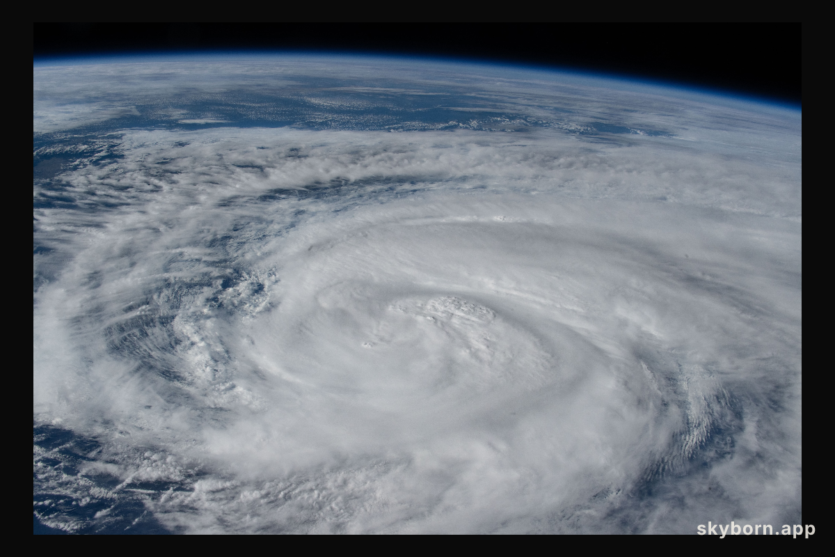 Severe Tropical Storm Nakri is pictured in the Pacific Ocean