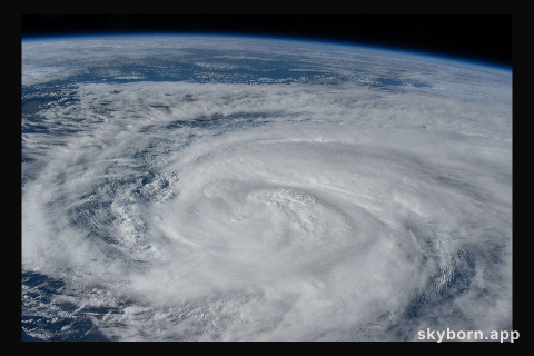 Severe Tropical Storm Nakri is pictured in the Pacific Ocean