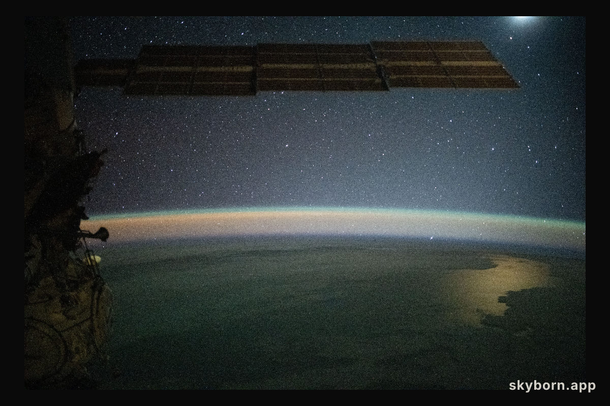Serene image of the Moon glinting off the Southern Pacific Ocean