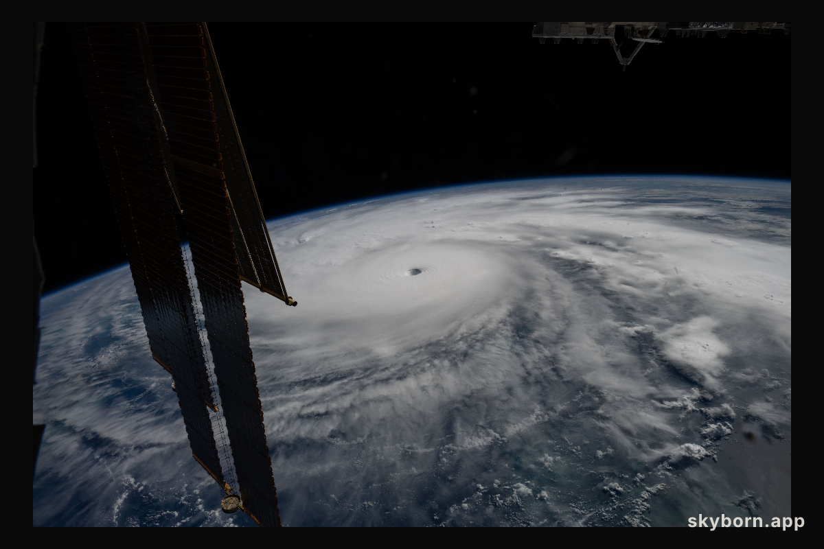 Category 5 Hurricane Melissa is pictured in the Caribbean Sea