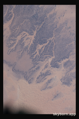 Wadis are pictured in the northern Sahara Desert region of Algeria