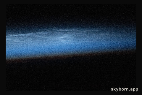 Noctilucent clouds are illuminated by sunlight just after the Sun has set below the horizon