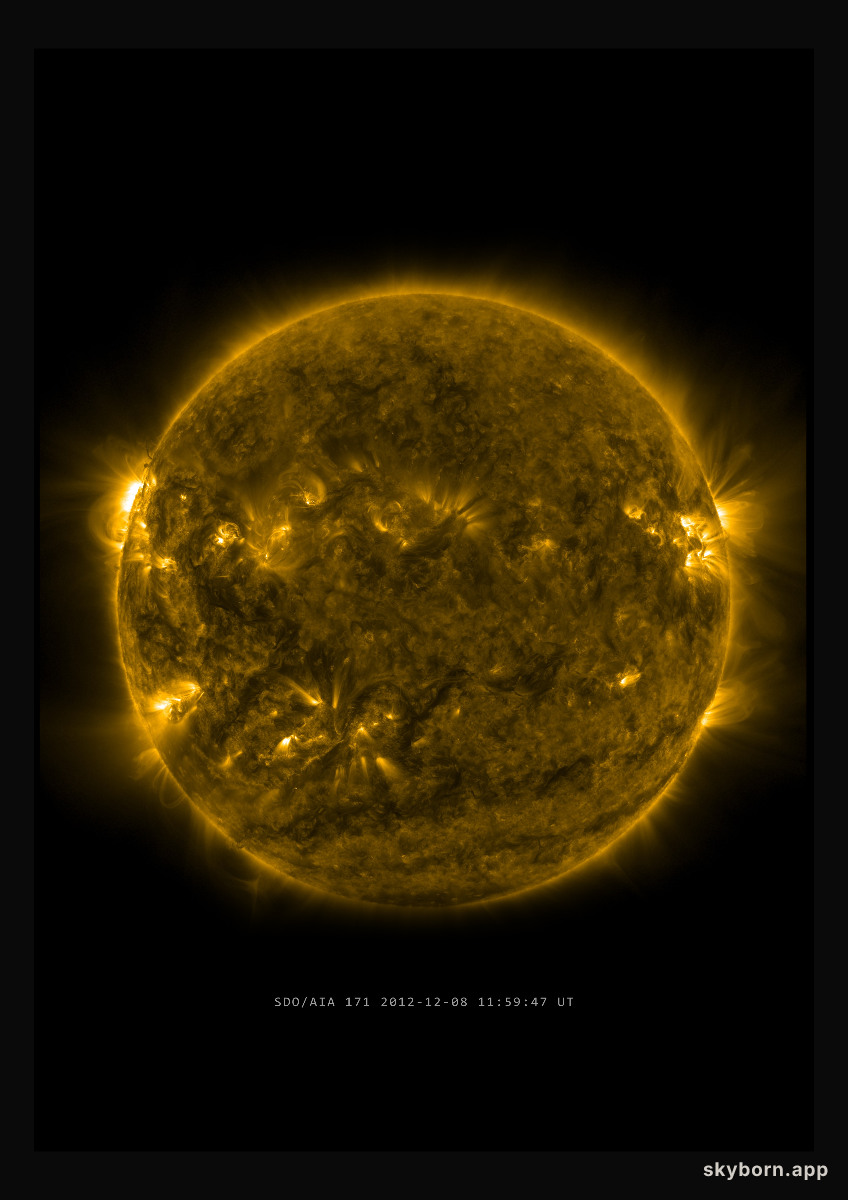 The Sun on 8 December 2012