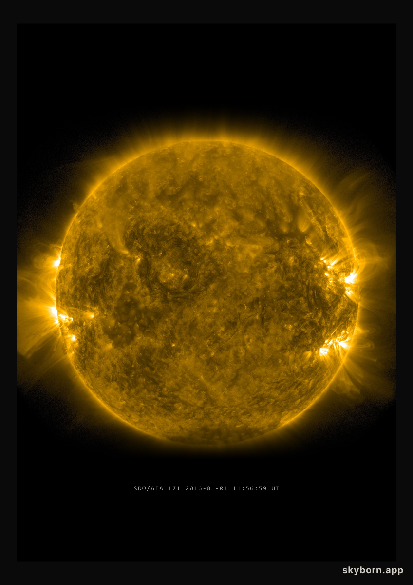 The Sun on 1 January 2016
